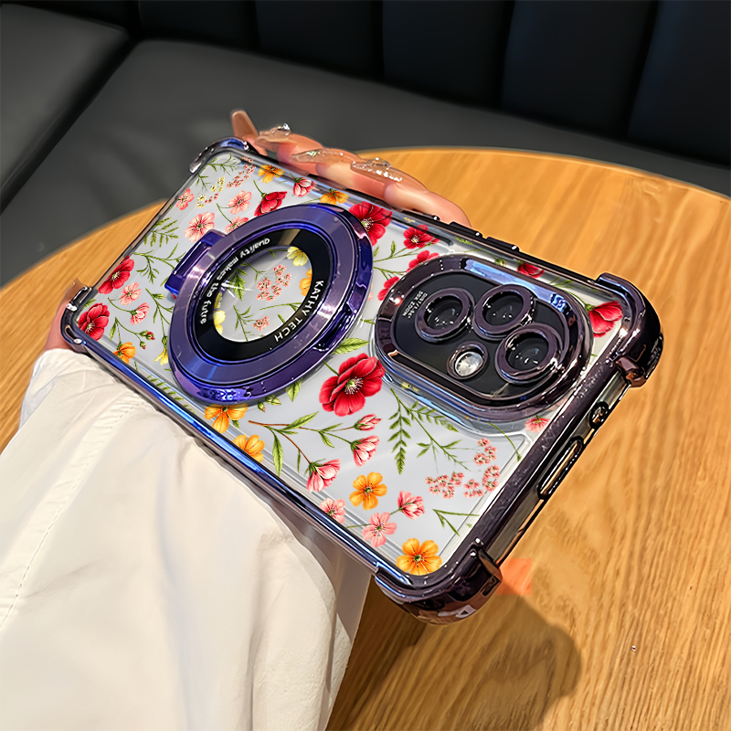 Vivo V40 - Coque de téléphone à motif floral