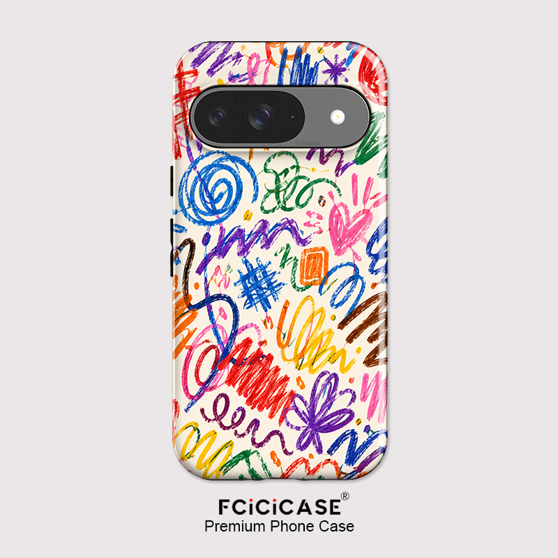 Google Pixel 9 Pro - Coque de téléphone Fcicicase Art Painting